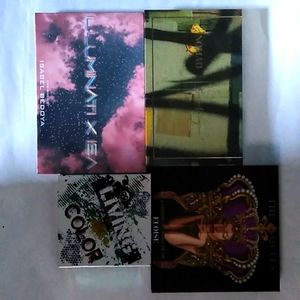 4 eyeshadow palettes by Nomad, Isabel Beddya, Hank and Henry, Eloise